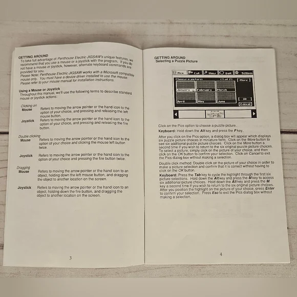 Penthouse Electric Jigsaw Puzzles Original IBM Software By Merit Software 1990